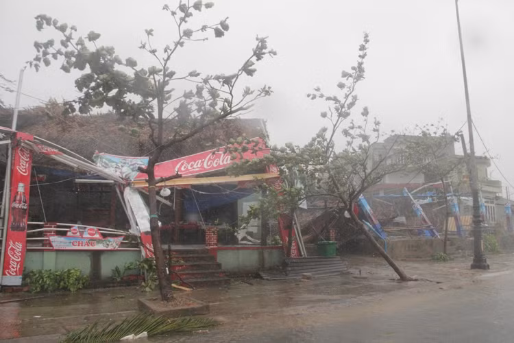 Hiện cơn bão vẫn còn đang hoành hành dữ dội nên chưa thống kê được mức độ thiệt hại về người và tài sản của người dân TP Đà Nẵng