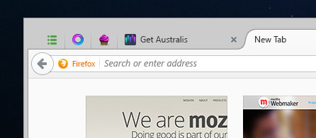 Firefox có giao diện mới. Hãng Mozilla vừa bắt đầu cho thử nghiệm phiên bản nighty của Firefox Australis với một theme mới và nhiều cải tiến trên giao diện. Australis phát triển giao diện và cách sắp xếp hợp lý hơn cho Firefox với thiết kế được cập nhật, cải thiện tùy biến và một menu Firefox mới. Sau khi đánh giá các bản nightly, Mozilla sẽ quyết định có đưa giao diện mới vào phiên bản chính thức của Firefox 29 vào giữa tháng 4/2014.