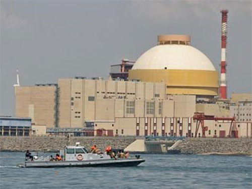 Nhà máy điện hạt nhân Kudankulam do Nga xây dựng ở bang Tamil Nadu. Ảnh: AP.