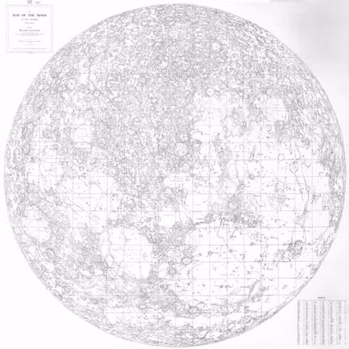 Đây là bức hình có tuổi thọ 100 năm chụp bề mặt Mặt trăng, được chụp bởi một nhà thiên văn Walter Goodacre.