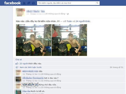 Mặc dù nhiều bạn bè nhắc nhở đây là hành vi có thể “bị bắt” nhưng người này vẫn bỏ ngoài tai.