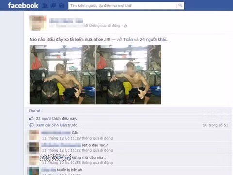 Mặc dù nhiều bạn bè nhắc nhở đây là hành vi có thể “bị bắt” nhưng người này vẫn bỏ ngoài tai.