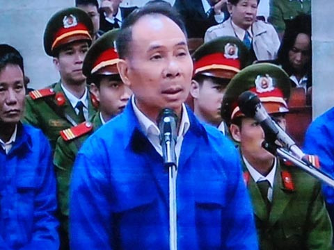 Bị cáo Mai Văn Phúc. Ảnh chụp qua màn hình.