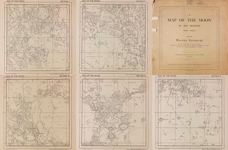 Thời điểm đó, Walter Goodacre đã tạo ra một bản đồ chi tiết về Mặt trăng, rộng 1,78 m.