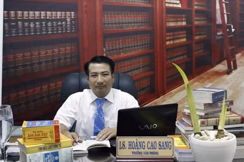 Luật sư Hoàng Cao Sang.