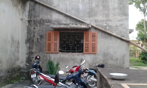 Căn phòng nơi đối tượng Lâm thực hiện việc treo cổ.