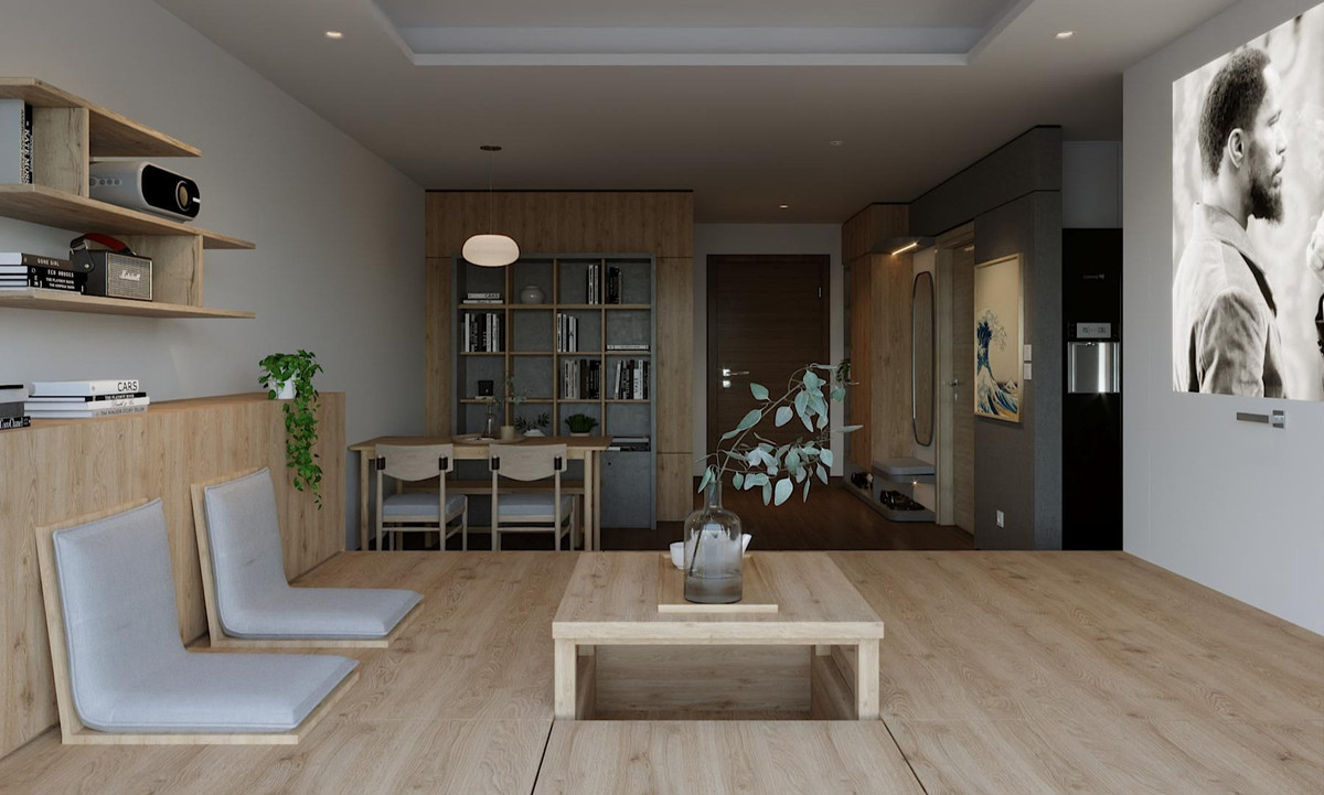 Thực tế và ảnh 3D được biến tấu, thay đổi để phù hợp với nhu cầu sử dụng, thẩm mỹ của gia chủ.