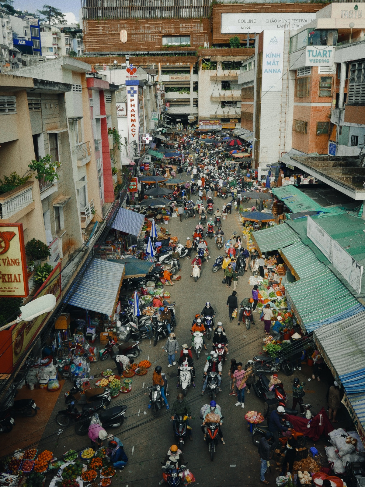 Chợ Đà Lạt là điểm du lịch và chụp ảnh nổi tiếng. Khu chợ này ở đường Nguyễn Thị Minh Khai, Phường 1, TP. Đà Lạt.