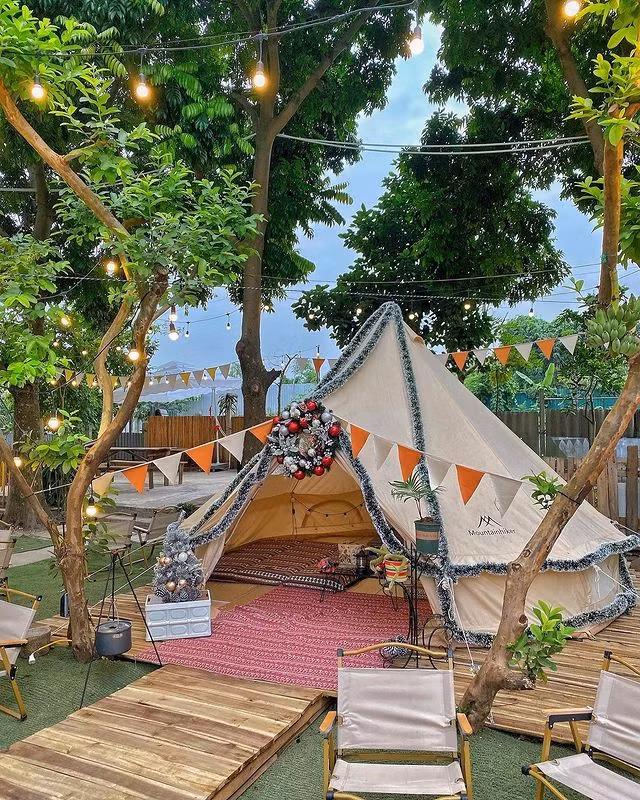 Ha Noi: “Dua nhau di tron” cuoi tuan tai 3 quan ca phe ket hop camping-Hinh-3