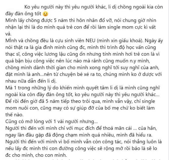 Quyet tam ly di vi nghi con dan ong tot', co gai nhan ket dang