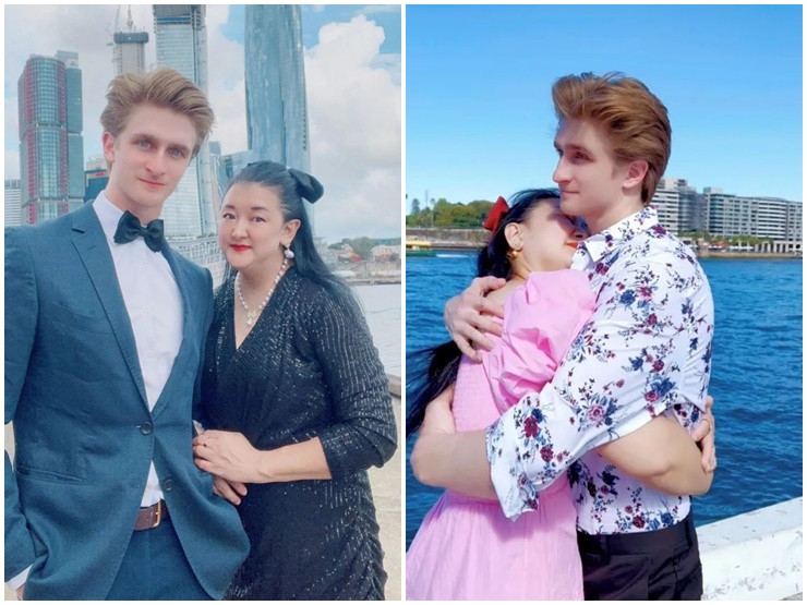 Chang trai dep nhu hoang tu quyet cua do me don than 3 con