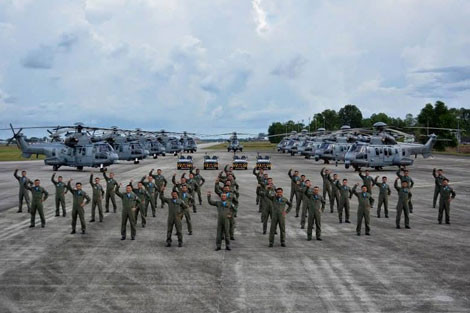 Trực thăng EC725 Puma của Không quân Malaysia.