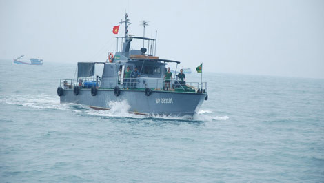 Tàu tuần tra của Biên phòng Việt Nam. Ảnh: Tuổi trẻ