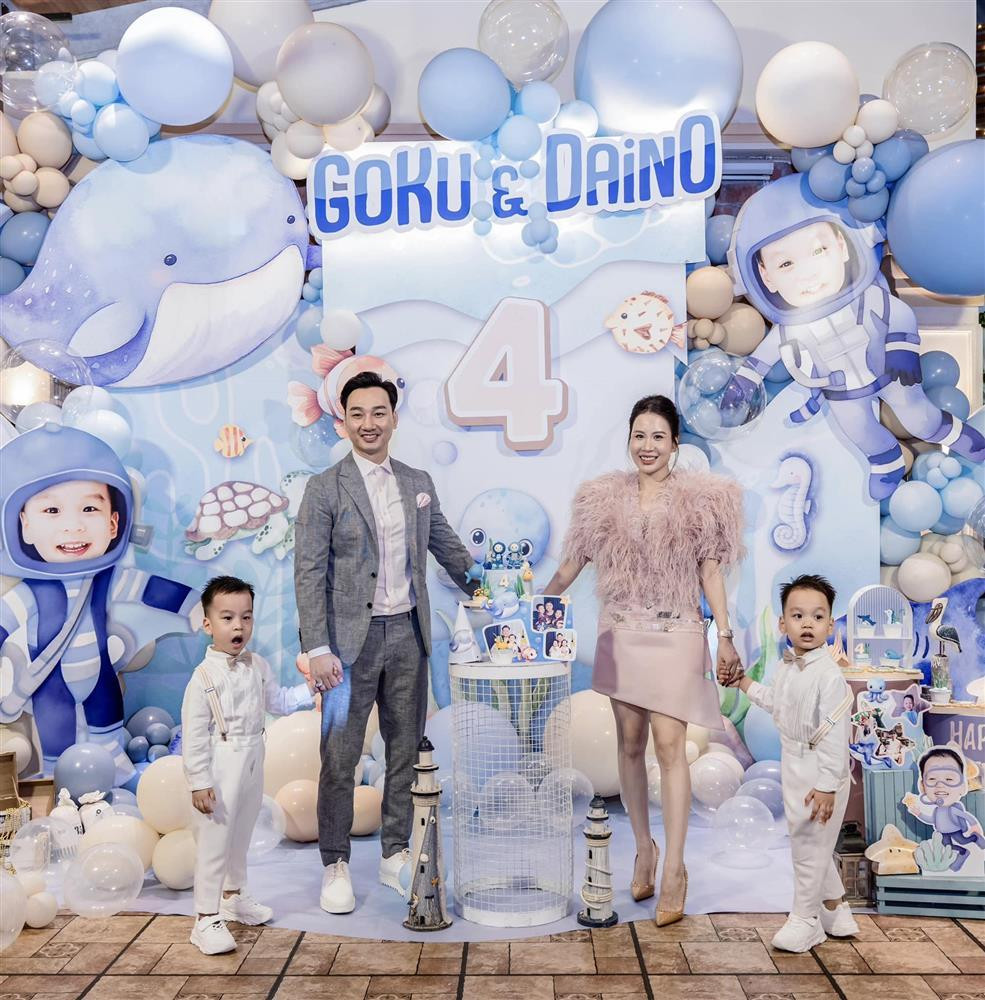 Mỗi khi có thời gian rảnh rỗi, Thành Trung thường đưa vợ con đi chơi.