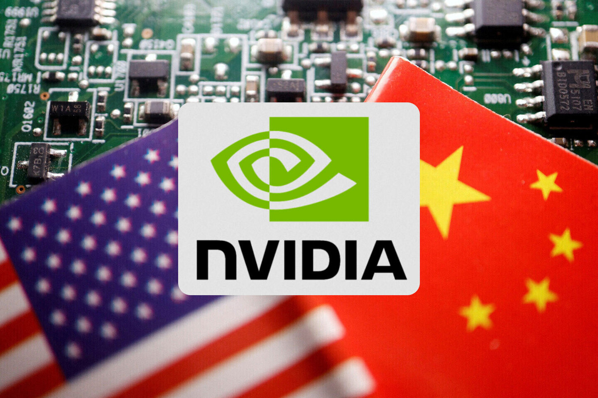 Tờ WSJ nhận định, Nvidia từng gặp phải một vấn đề lớn. Các quan chức Mỹ vào năm 2022 đã bắt đầu hạn chế những gì công ty chip có thể bán cho Trung Quốc, khi đó chiếm 1/5 doanh số của công ty. Ảnh: Gen AI