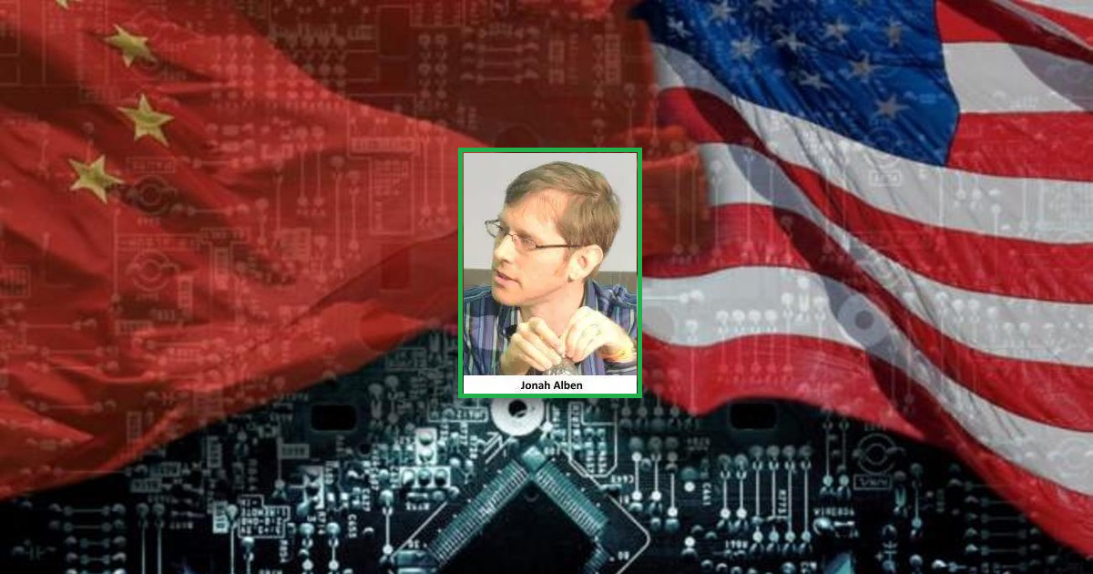 Công việc này đưa Alben vào trung tâm của cuộc chiến công nghệ Mỹ-Trung: Tại đó, các công ty khởi nghiệp Trung Quốc như DeepSeek thách thức các công ty dẫn đầu ngành tại Mỹ bằng cách sử dụng chip do Nvidia sản xuất cho Trung Quốc. Ảnh Gen AI
