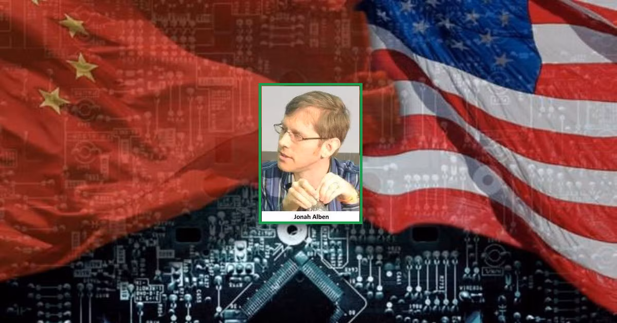 Công việc này đưa Alben vào trung tâm của cuộc chiến công nghệ Mỹ-Trung: Tại đó, các công ty khởi nghiệp Trung Quốc như DeepSeek thách thức các công ty dẫn đầu ngành tại Mỹ bằng cách sử dụng chip do Nvidia sản xuất cho Trung Quốc. Ảnh Gen AI
