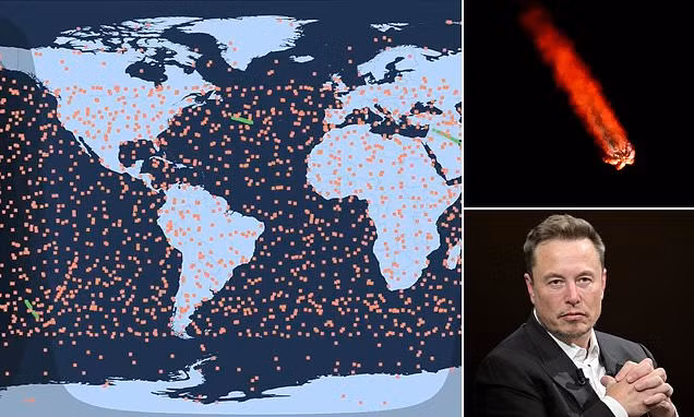 Hiện tượng này đã gia tăng đáng kể kể từ tháng 5/2024 khi công ty quyết định tiêu hủy tới 100 vệ tinh mỗi tháng mà không giải thích rõ lý do. SpaceX đã tuyên bố rằng chính sách của họ dựa trên nguyên tắc phòng ngừa sự cố. Ảnh: As Well Planet