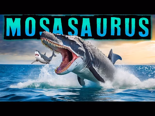 Nếu bạn từng xem Jurassic World , hẳn sẽ không quên cảnh Mosasaurus khổng lồ lao lên từ mặt nước và nuốt chửng con cá mập trắng lớn. Tuy nhiên, dù mang trong tên chữ "saur", nhưng loài bò sát biển này không phải khủng long. Ảnh: Art Station