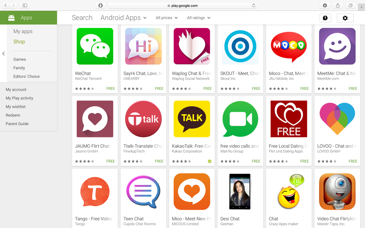 Các ứng dụng chat phổ biến hiện nay miễn phí từ khâu đăng ký tài khoản cho đến lấy lại mật khẩu. Ngay cả các tính năng như lưu trữ tin nhắn, dữ liệu trên server cũng hoàn toàn không thu phí. Ảnh: CH Play