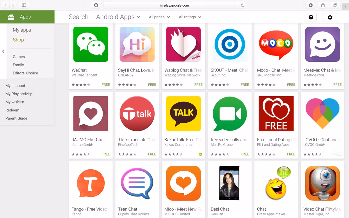 Các ứng dụng chat phổ biến hiện nay miễn phí từ khâu đăng ký tài khoản cho đến lấy lại mật khẩu. Ngay cả các tính năng như lưu trữ tin nhắn, dữ liệu trên server cũng hoàn toàn không thu phí. Ảnh: CH Play