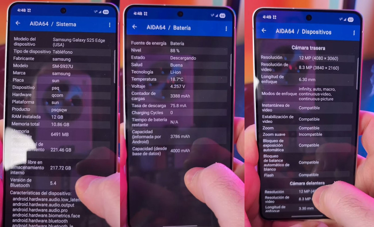 Cuối cùng, hãng quyết định chọn phiên bản mỏng hơn, dù điều này đồng nghĩa với việc phải cắt giảm một số tính năng, bao gồm số lượng camera và dung lượng pin. Dù vậy, Galaxy S25 Edge vẫn có viên pin 4.000mAh, ngang với Galaxy S25 tiêu chuẩn.