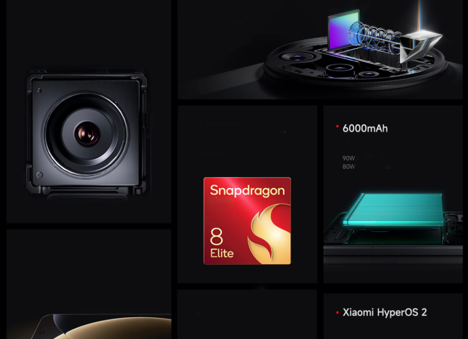 Sức mạnh đến từ chip Snapdragon 8 Elite, GPU Qualcomm Adreno 830, RAM: 12 GB/16 GB, Bộ nhớ 256 GB/512 GB/1 TB. Pin 6.000 mAh, hỗ trợ sạc nhanh có dây 90 W, sạc nhanh không dây 80 W, sạc ngược không dây các thiết bị khác với công suất 18 W.