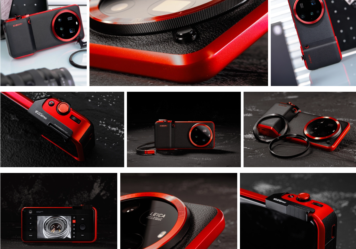 Phiên bản màu đen cùng bộ phụ kiện Photography Kit màu đỏ. Dường như ai cũng quên rằng đây là chiếc smartphone đầu bảng của Xiaomi, có thể nói chính xác nó là một chiếc camera Leica có chức năng smartphone.