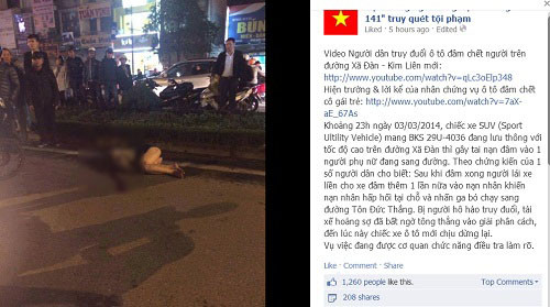 Hình ảnh kèm các clip lan tràn trên mạng xã hội. Tuy nhiên, một số thông tin ban đầu lan truyền trong cộng đồng mạng, trong đó có thông tin cho rằng nạn nhân đã tử vong ngay tại chỗ, là không chính xác.