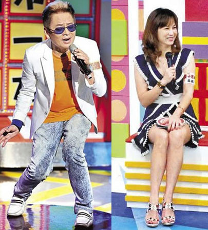 Cao Lăng Phong và vợ cũ Kim Hữu Trang.