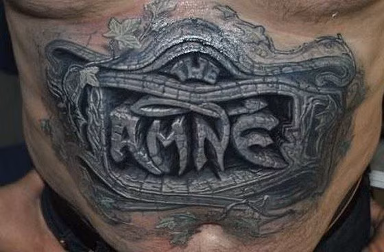 Hình xăm này tạo hiệu ứng đục sâu và chân thật vào bên trong cơ thể.