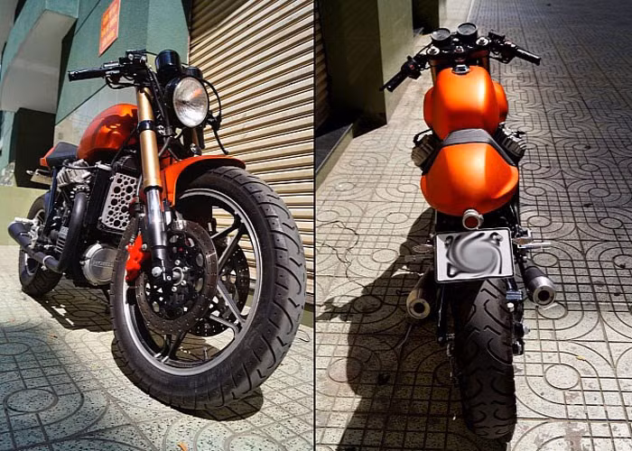 Chủ xe đã gọt dũa chế tác hầu hết các chi tiết như yên, bình nhiên liệu, ống xả, phuộc trước, đồng hồ theo phong cách của Ducati. Tuy nhiên, động cơ xe vẫn giữ nguyên bản của Honda CX.