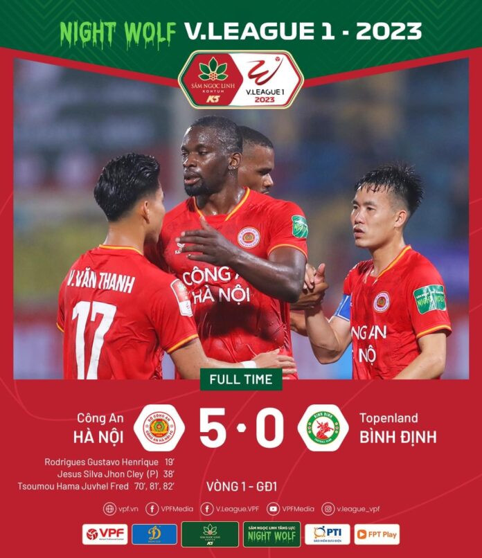 Tong hop vong 1 V-League 2023: Dau an tan binh Cong an Ha Noi