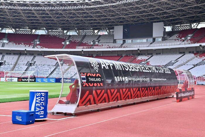 Khu cabin dành cho đội khách Thái Lan vào ngày mai.