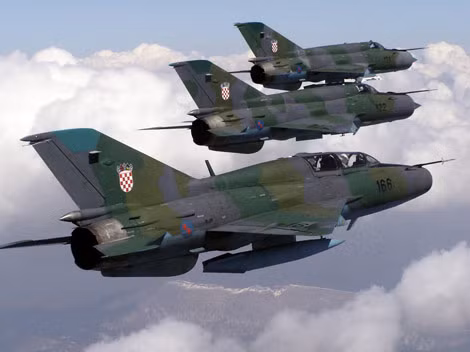 MiG-21bis hiện là tiêm kích chủ lực, tốt nhất, mạnh nhất của Không quân Croatia.