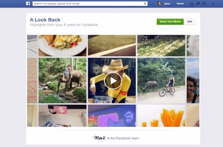 Facebook cho phép chỉnh sửa trong video A Look Back. Nhân kỷ niệm 10 năm thành lập, Facebook đã cho phép thêm tính năng chỉnh sửa, cho phép thay đổi những khoảnh khắc xuất hiện trên clip trong những video cá nhân A Look Back.