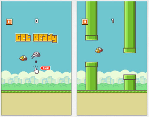 Những đoạn ống nước trong trò Flappy Birds và...