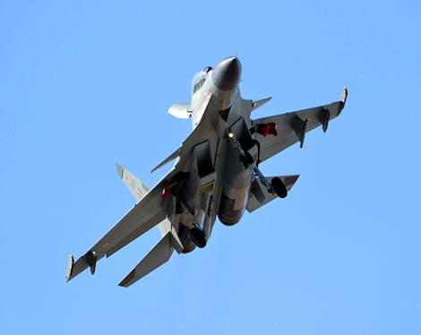 Tiêm kích đa năng hạng nặng Su-30MKI của Không quân Ấn Độ.