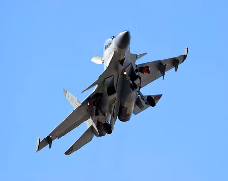 Tiêm kích đa năng hạng nặng Su-30MKI của Không quân Ấn Độ.