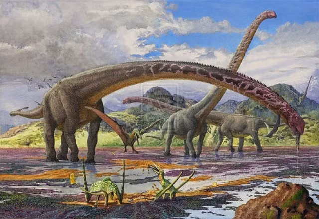 Khủng long chân thằn lằn (Sauropod) là những sinh vật trên cạn lớn nhất từng tồn tại trên Trái Đất. Chúng xuất hiện vào cuối kỷ Tam Điệp và phân bố ở hầu khắp các lục địa.