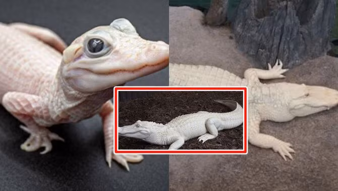 Những con cá sấu con như vậy đôi khi được sinh ra trong tự nhiên, nhưng chúng thường không sống sót khi còn nhỏ. Vì thiếu sắc tố da bình thường nên chúng dễ bị cháy nắng.