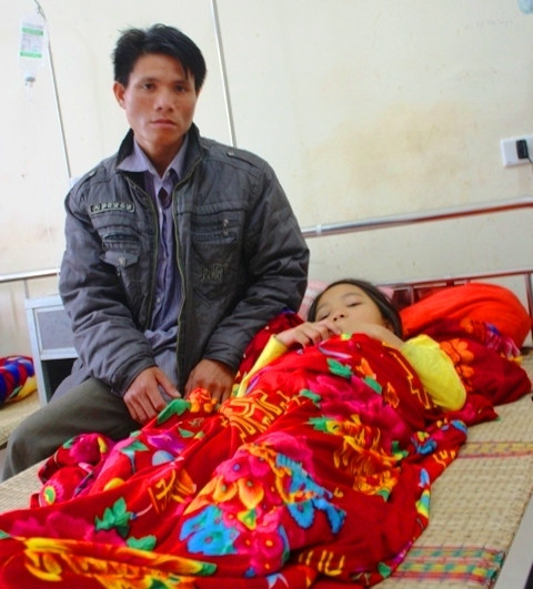 Em Quang Tuệ Tâm đang được điều trị tại bệnh viện.