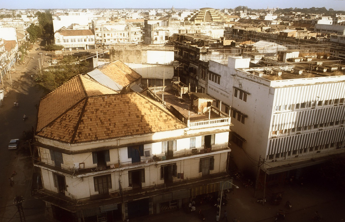 Một góc Phnom Penh nhìn từ trên cao.