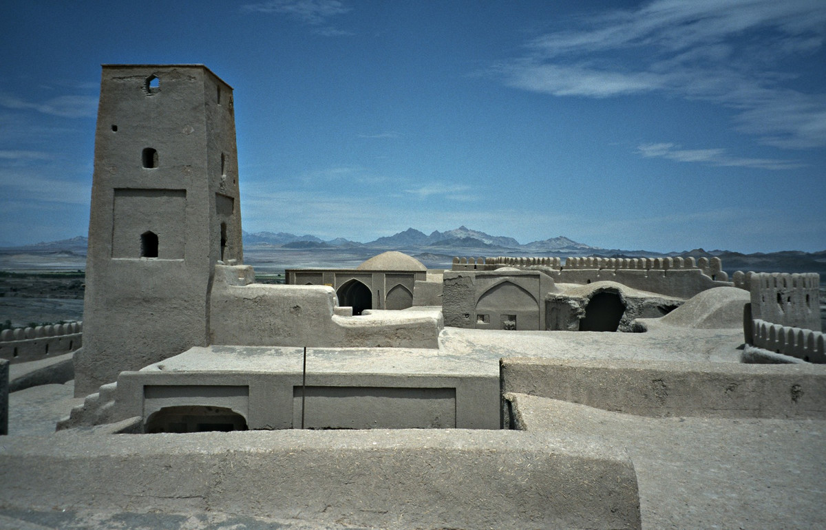 Cận cảnh một công trình ở Arg-e Bam.