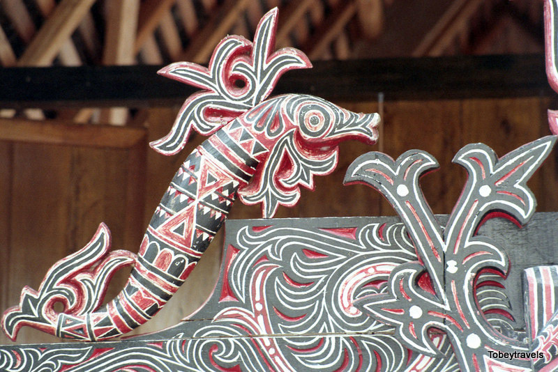 Hoạt tiết trang trí trên ngôi nhà.