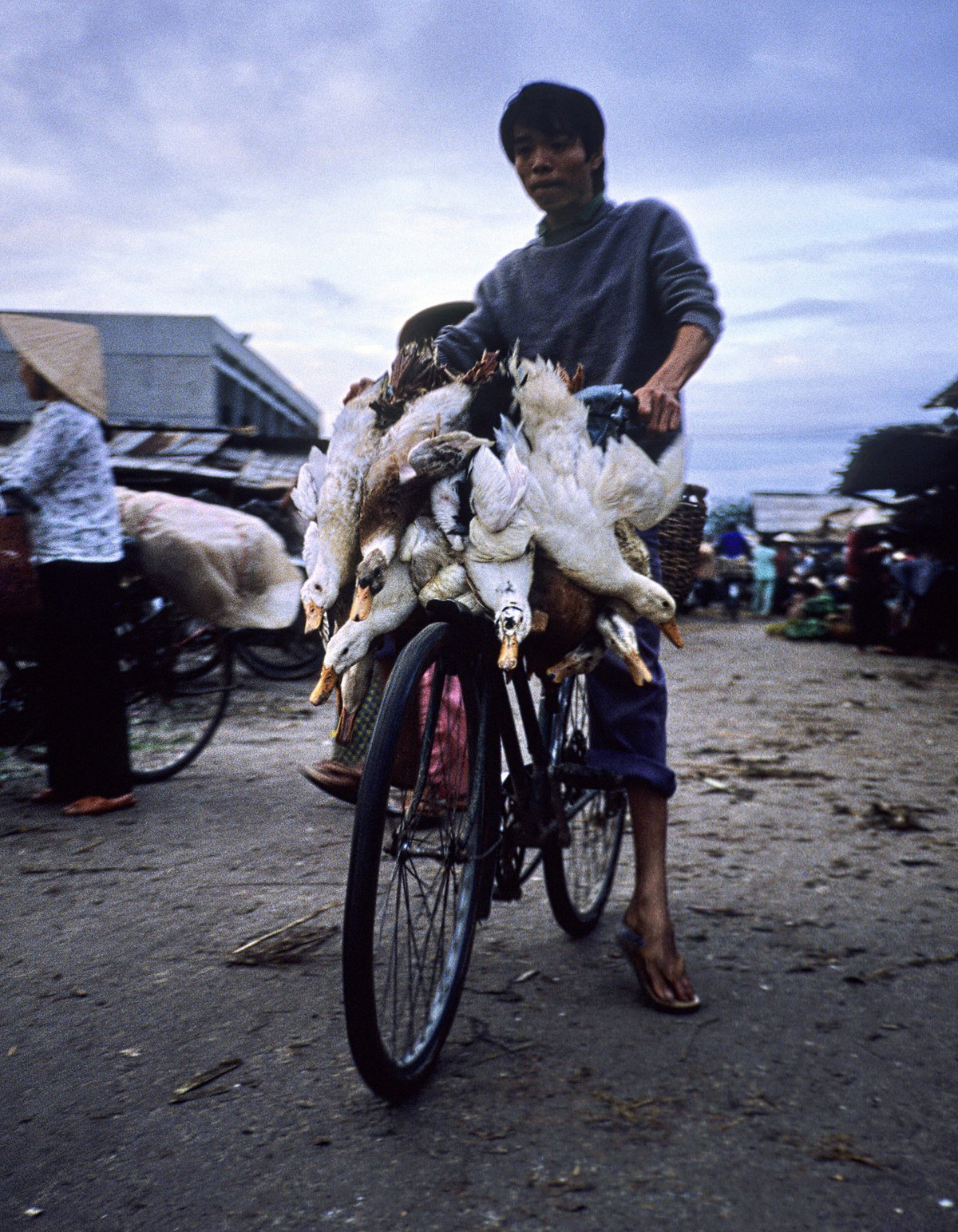 Người bán vịt ở chợ Đông Ba.