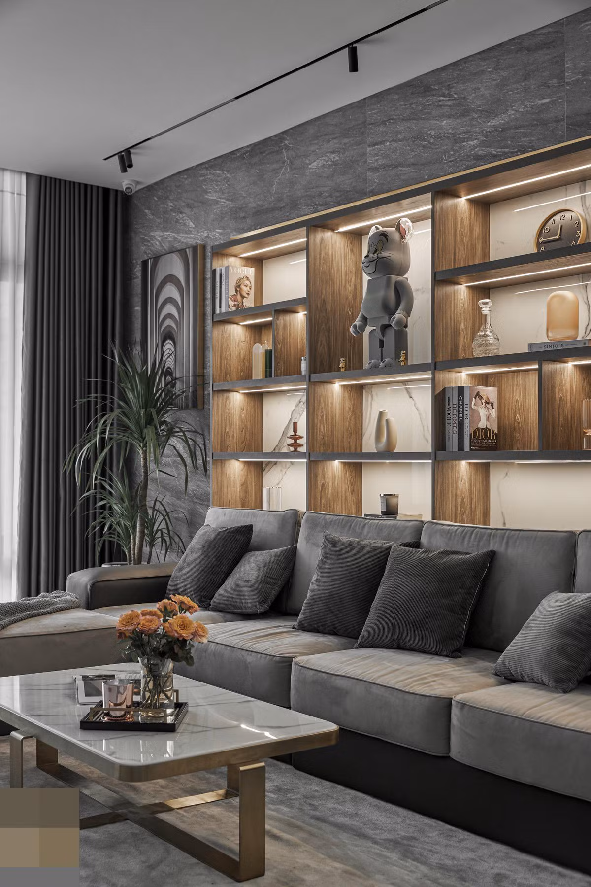 Ngoi nha co be boi sat phong khach mang resort vao khong gian song-Hinh-22