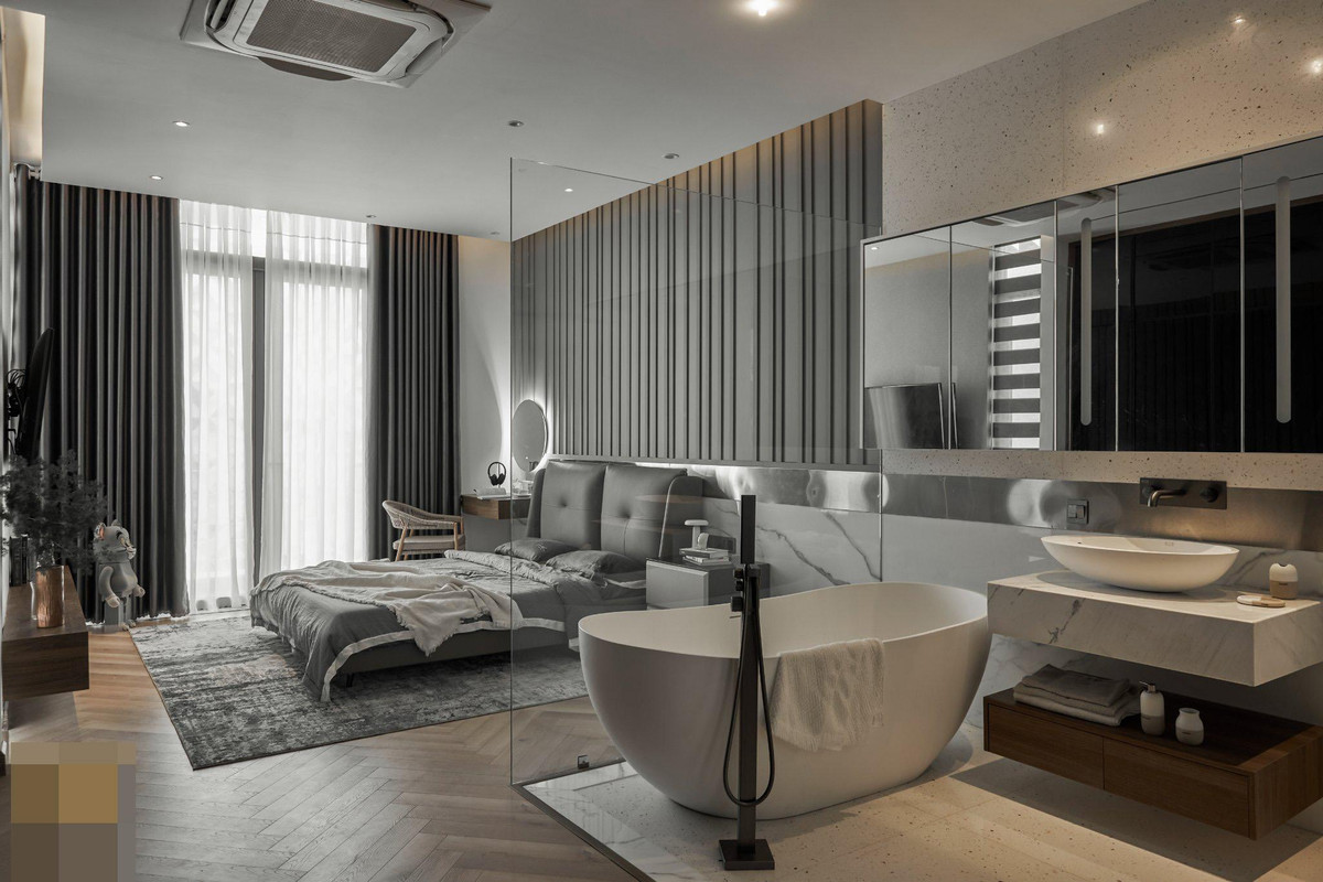 Ngoi nha co be boi sat phong khach mang resort vao khong gian song-Hinh-28