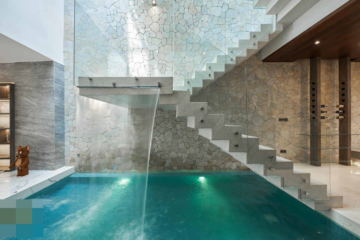 Ngoi nha co be boi sat phong khach mang resort vao khong gian song-Hinh-7