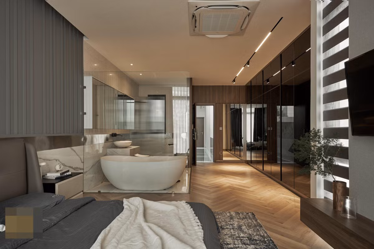 Ngoi nha co be boi sat phong khach mang resort vao khong gian song-Hinh-30